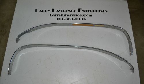 1957-58 cadillac and others: rear wheel well trim moulding set   *nos*