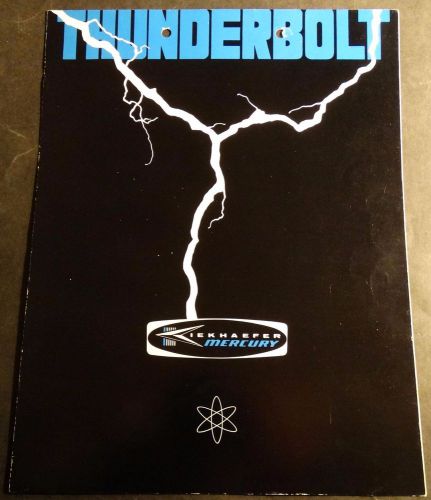Vintage mercury thunderbolt ignition sales brochure 4 pages   (202)
