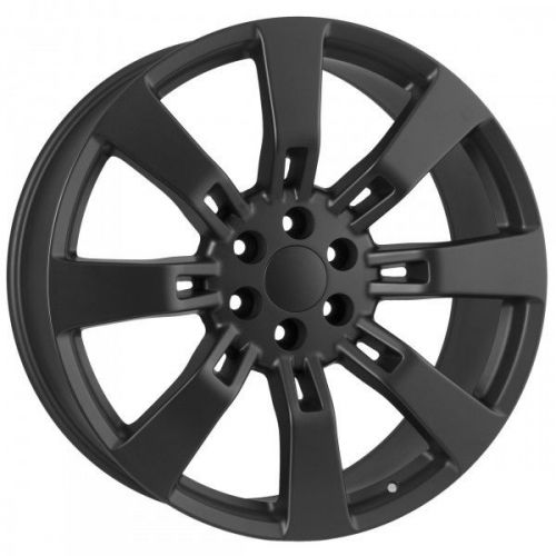 24 inch matte black cadillac escalade platinum replica wheels