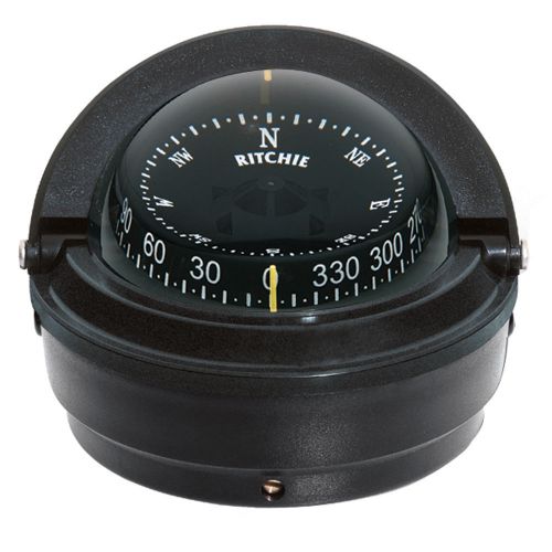 Ritchie s-87 voyager compass - surface mount - black -s-87