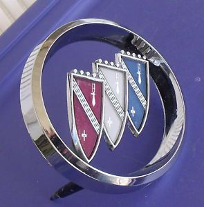 Buick grille emblem large oem front badge 61 lesabre invicta vintage tri-shield