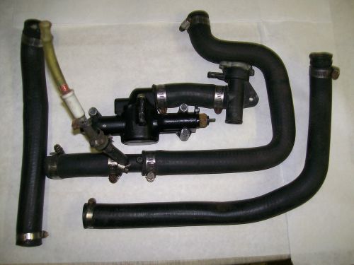 92 1992 arctic cat 550 ext thermostat &amp; fill neck housing with hoses cooling sys