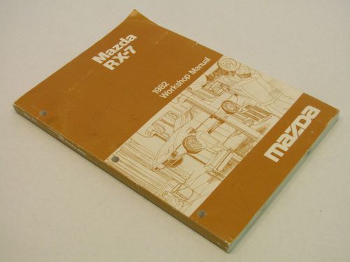 1982 mazda rx7 rx-7 oem service repair shop manual book by dealership