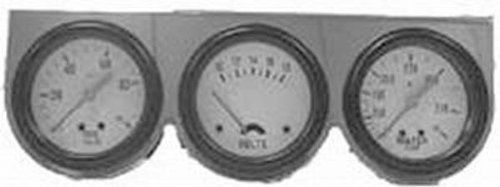 Chrome 2 58 triple gauge kit with oil pressure vol