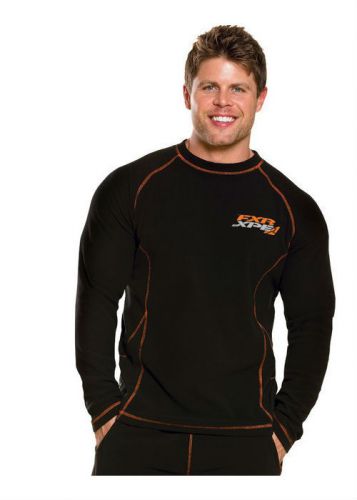 Fxr pyro thermal long sleeve mid layer shirt  black