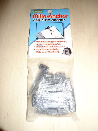 New &amp; sealed mille-anchor cable tie anchor 10 count secure cable runs vertically