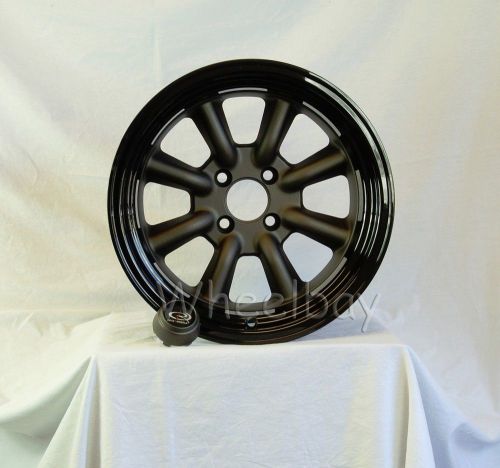 New rota wheel rkr 15x9 4x100 -15 fgm/blk miata civic integra xa xb  last set