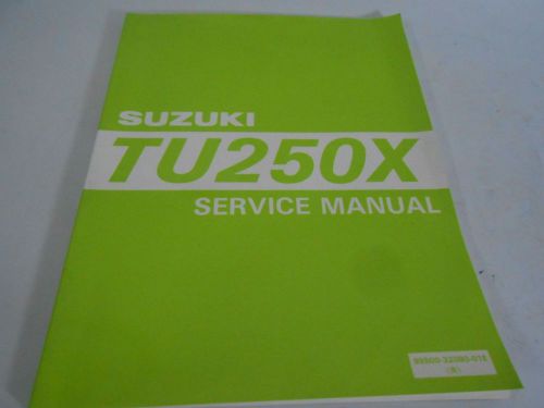 Genuine vintage suzuki tu 250 tu250x service manual 99500-32080-01e