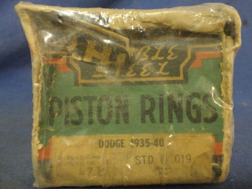 1935 1940 dodge piston rings - std size - nos