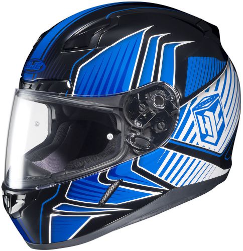 Hjc cl-17 redline mc-2 blue street full face motorcycle helmet adult medium dot