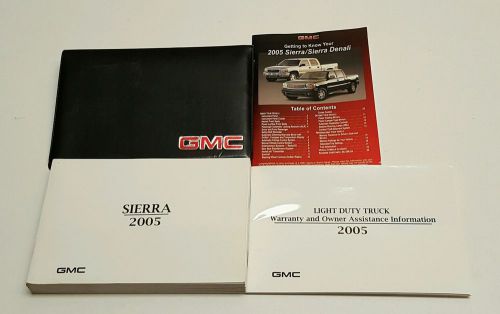 2005 gmc sierra owners manual denali slt sle wt z-71 4x4 2wd 1500 2500 3500 gas