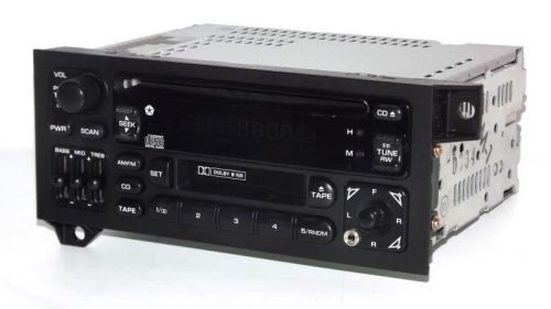 1997 chrysler lhs radio raz amfm cd cassette w aux 3.5mm input p04704383 sw ctrl