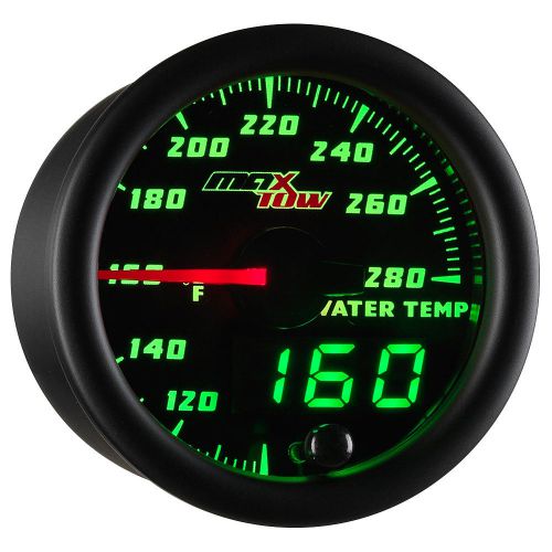 52mm maxtow water temp temperature °f gauge w digital led &amp; analog readouts
