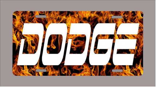 True fire dodge license plate -free shipping!