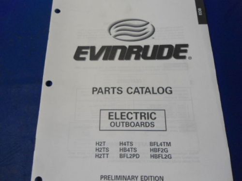 1998 johnson evinrude parts catalog , electric outboards  models