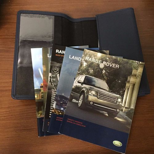 2010 range rover full size owners manual set with case land rover oem
