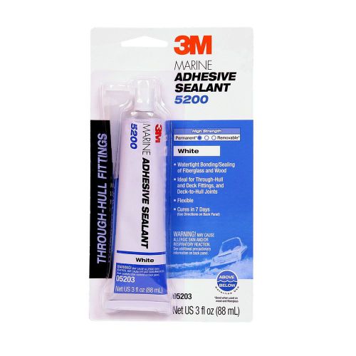 3m™ marine adhesive/sealant 5200, 05203, 3 oz, white