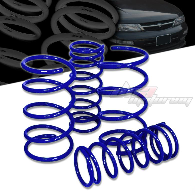 95-99 nissan maxima a32 2"drop suspension blue racing lowering spring 275f/225r