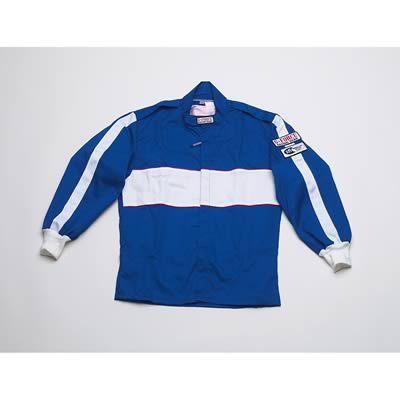 G-force racing driving jacket single layer fire-retardant cotton medium blue ea