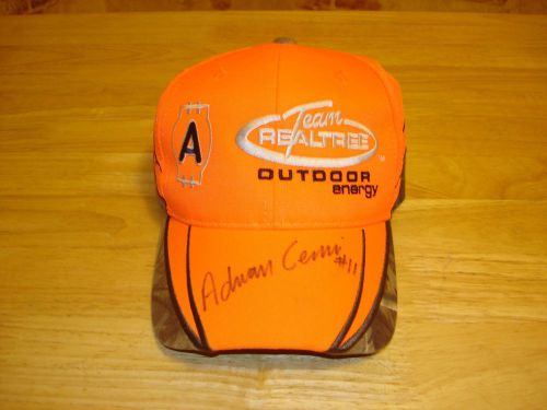 Adrian &#034;the wildman&#034; cenni #11 autographed hat team realtree off-road stunts