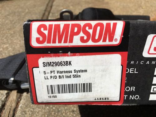 Simpson racing seat belt