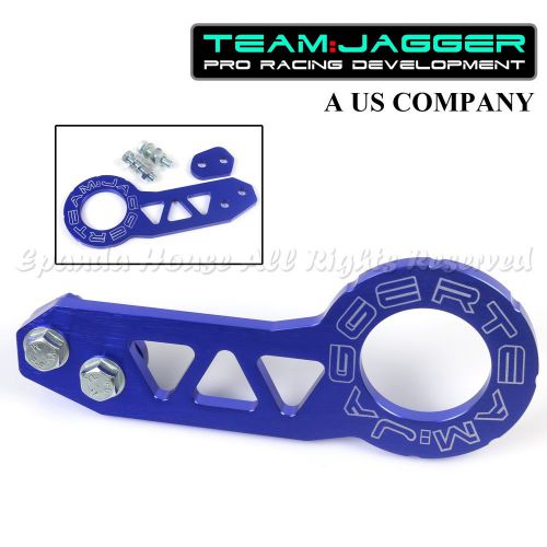 For jap car!bolt on jdm gear style! track use billet blue rear slotted tow hook