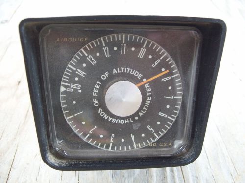 Vintage airguide altimeter dash gauge