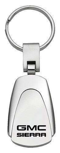 Gm kc3-srr sierra chrome teardrop keychain/key fob engraved in usa genuine