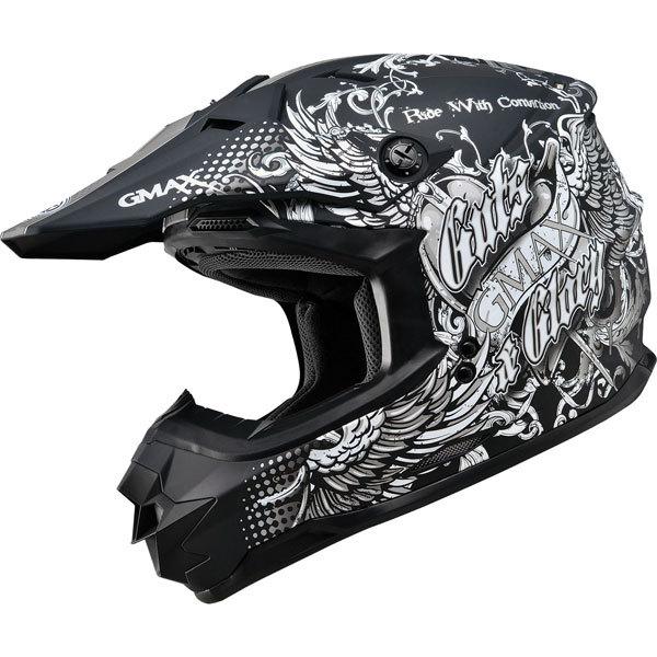 Flat black/flat silver s gmax gm76x conviction helmet