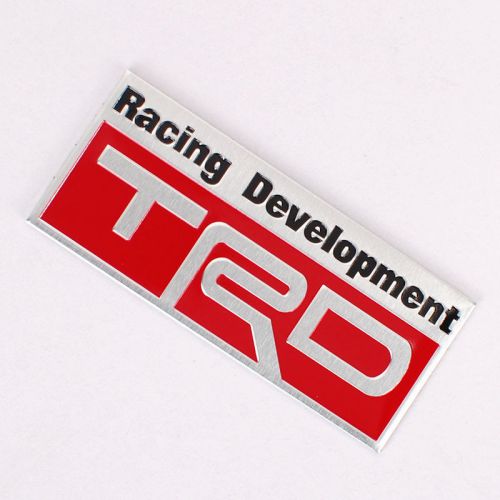 1pcs trd toyota motor sport auto body trunk lid sticker badge emblems
