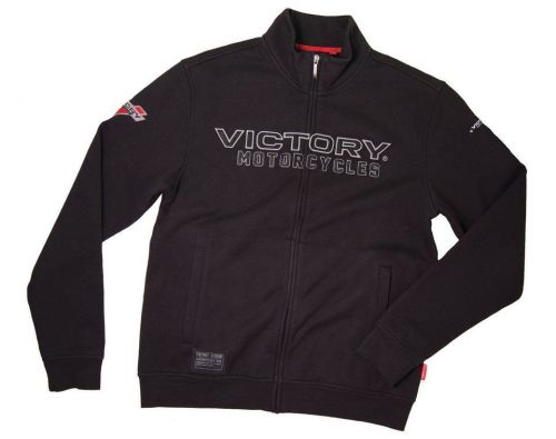 Victory motorcycle mens zip thru 1 blk size large 286324306