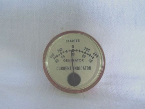 Vintage starter/ generator current indicator test gauge - 2&#034; diameter- very good