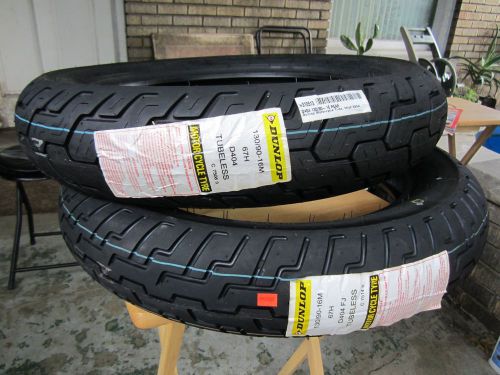 Dunlop 130/90-16 16m d404 d404f frontandrear ! set motorcycle tires  310513 32nk