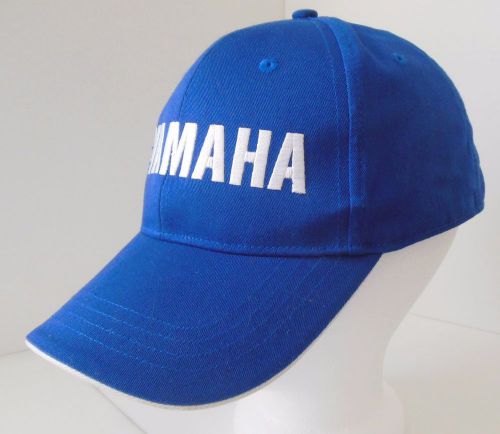 Oem yamaha outboard watercraft motorcycle royal blue hat cap