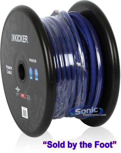 Kicker pwb41001 1 ft. of ofc 4 gauge cobalt blue hyper-flex power/ground cable