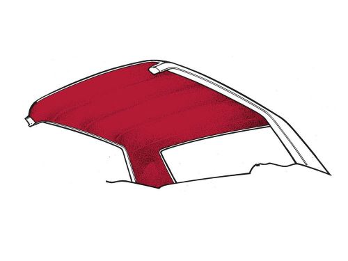 1965-1970 mustang coupe headliner dark red  moonskin