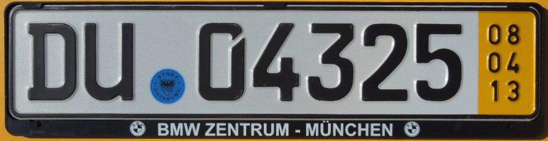 German # 325 license plate +seal + bmw munich bracket + 325i 325ci 325xi e36 e46