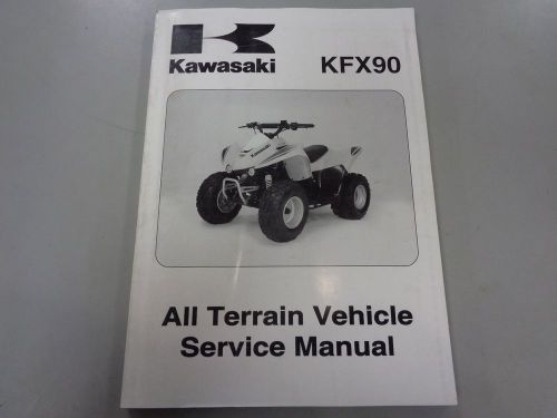 Oem kawasaki service manual repair work book youth quad 2007 kfx90 99924-1371-01