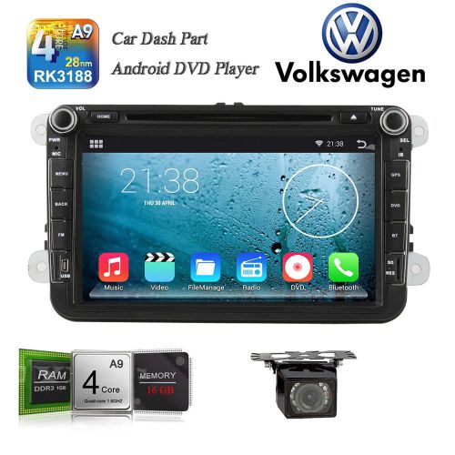 Quad core android4.4 gps nav car dvd player stereo radio for vw passat touran