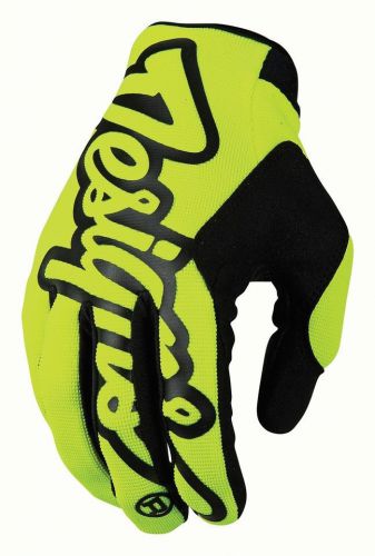 New troy lee designs tld se pro mx dirt bike offroad gloves flo yellow all sizes