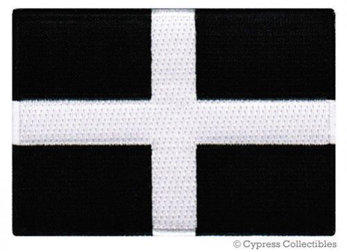Cornish heritage biker patch cornwall embroidered flag iron-on uk england