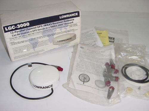 Lowrance lgc-3000 12-parallel channel gps waas receiver antenna nmea 2000 new