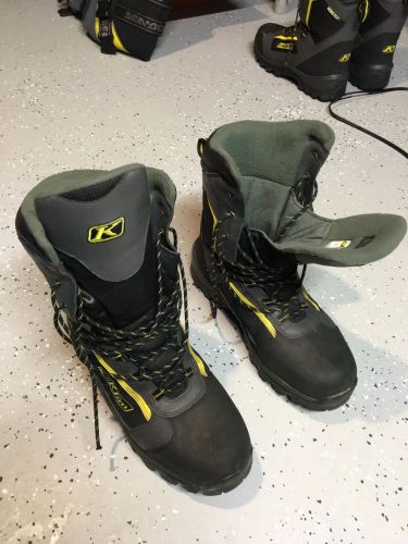 Klim adrenaline gtx mens 11 m black snowmobile boots