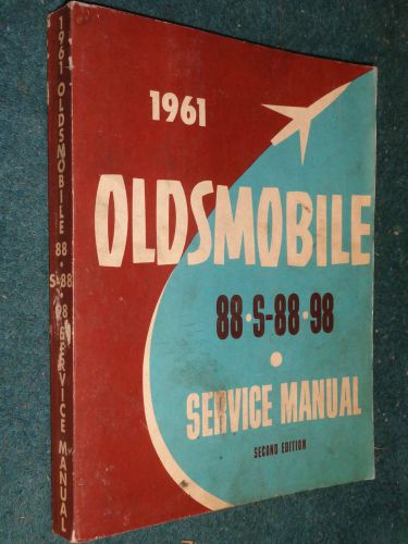 1961 oldsmobile shop manual original!! 88 98 full size model book