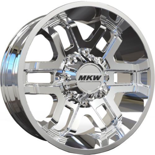 20x9 chrome mkw offroad m93 8x180 +10 wheels 37x13.5x20 tires