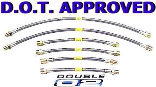 Bmwx3 brake lines hoses dot approved stainless steel custom made usa ships fast