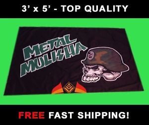 Metal muslisha flag - new 3&#039; x 5&#039; banner - motocross supercross mma - free ship