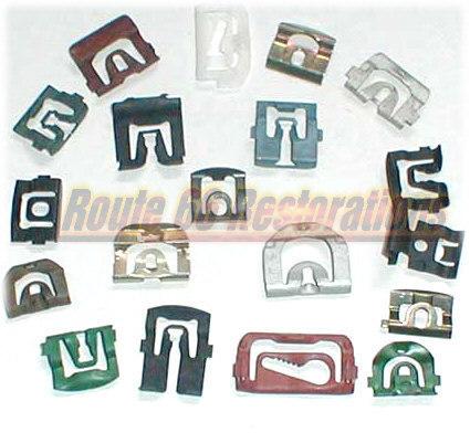 Torino ford rear glass moulding clips 72 73 74