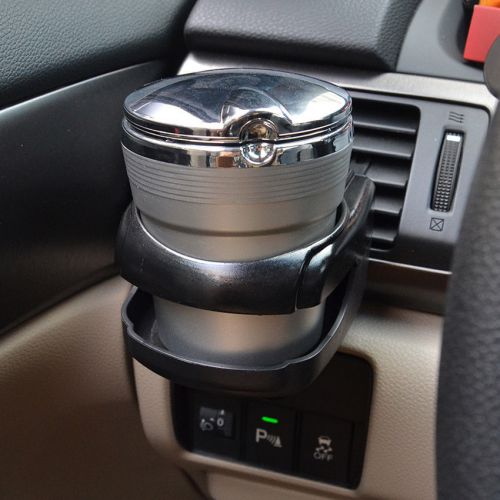 Auto car 1p air vent outlet mount drinks water cups bottle can black holder clip