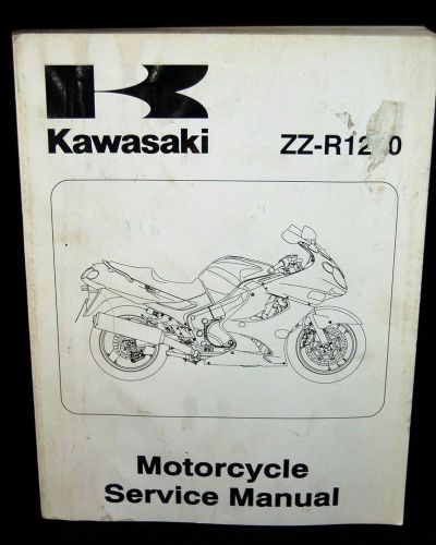 2002 kawasaki zz-r1200 motorcycle service manual oem #99924-1279-01